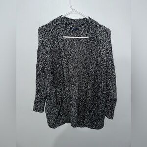 American Eagle Outfitters Black and White Cardigan